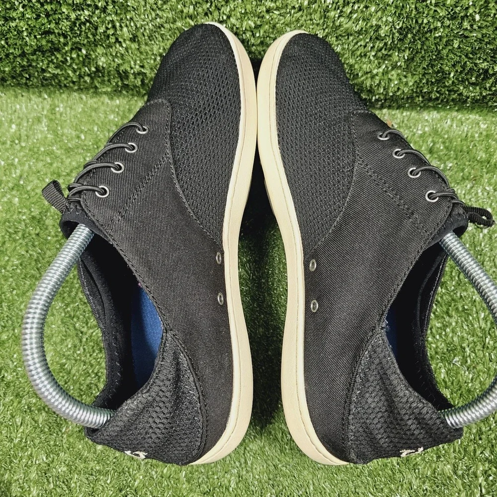 Olukai Nohea Moku Black Mesh Drop Heel Slip On Casual Sneakers Mens Size 8